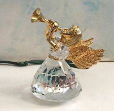 New Swarovski Crystal Memories ANGEL WITH HORN 1997 ornament, AS IS, orig box