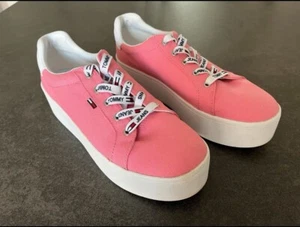 TOMMY HILFIGER Damen Schuhe Plateau Sneaker Flatform rosa/weiss Gr 40 - Bild 1 von 6