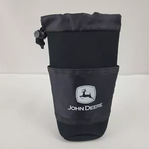 John Deere Trink-/Flaschenhalter, 8" x 3", schwarz, Neopren, Bier/Soda, Clip - Bild 1 von 4