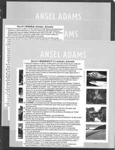 Scott #5854--Ansel Adams Pane-Genuine, No Die-Cut and CF w/ Descriptive Tabs!! - Picture 1 of 1