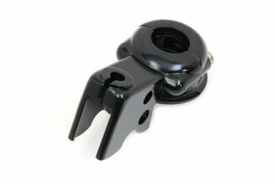 Soporte de palanca de mano de embrague con abrazadera negro para Harley Davidson de V-Twin Foto 1 de 2