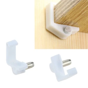 20PCS SHELF SUPPORT PEGS STUDS OFF WHITE 16mm/18mm FOR KITCHEN CABINET CUPBOARD - Picture 1 of 19