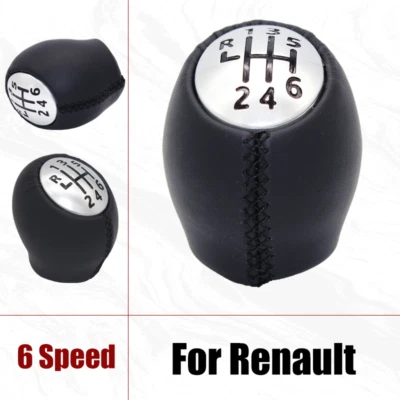 6 Speed Car Manual MT Gear Shift Knob Head For Renault Megane III 2009-2015 — 第 1/4 张图片