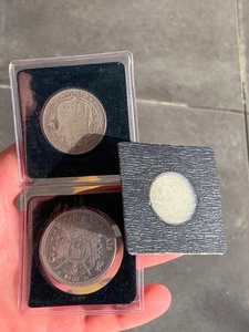 Silber 3 x antike Münzen 1867 1916 1899 - Bild 1 von 9