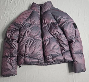DKNY Puffer Coat Jacket Women's S/P, CH Iridescent, Few Spots, Very Nice, Y2K - Picture 1 of 17