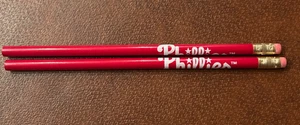 Vintage Philadelphia Phillies Pencil UNSHARPENED NEW Logo Printed Red & White 2x - Picture 1 of 1