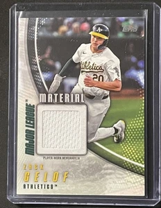 2025 Topps Zack Gelof Major League Material "Jugador Usado" #MLM-ZG Atletismo - Imagen 1 de 2