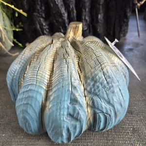 Dahl's Chainsaw Art Pumpkin Carving Solid Wood Hand Painted Fall South Dakota - Picture 1 of 7