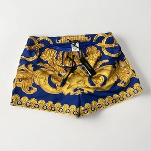 Versace Renaissance Men's Blue/Gold Swim Shorts 7 (36”) IT 1006003 NWT $600 - Picture 1 of 11