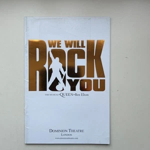 WE WILL ROCK YOU The Musical large Programme Queen Brian May LONDON SIGNED - Picture 1 of 12