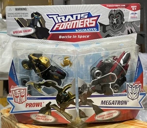 Animated Prowl Megatron Walmart Transformers exclusive 2 pack deluxe class - Picture 1 of 3