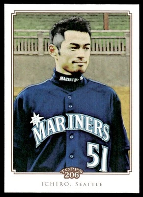 2010 Topps 206 #52 Ichiro Suzuki BASEBALL Seattle Mariners - Image 1 of 2