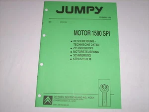 Manual de Taller Citroen Jumpy Motor 1580 Spi , St. 1995 - Imagen 1 de 1