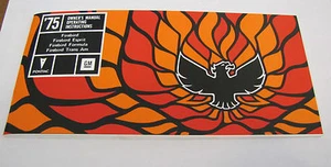 1975 FIREBIRD TRANS AM OWNERS MANUAL OPERATING INSTRUCTIONS - Foto 1 di 1