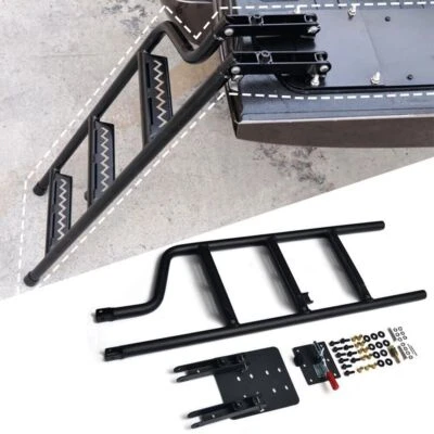 Pickup Foldable Rear Tailgate Foot Step Ladder Fit for SsangYong Musso 2019-2025 - Image 1 of 4