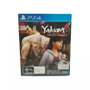 Yakuza 6 The Song Of Life Essence Of Art Edition Sony PS4 Game w/ Ltd Ed Artbook - Picture 1 of 7