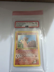 Pokemon Gym Heroes #65 - Blaine's Vulpix - NM/Mint - 1st Edition - PSA 8 - Picture 1 of 1