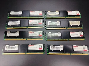 Lot Of 8 PC RAM Memory Bars 4GB (X8) DDR2 PC2-5300F EEC CL5 667 - Picture 1 of 2