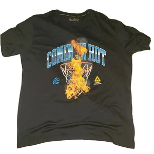 Under Armour Steph Curry T-Shirt Men Size 2XL Coming In Hot Heatgear Loose - Picture 1 of 7