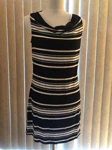 NWT White House Black Market Striped Sleeveless Tunic Dress Top Small S NEW - Picture 1 of 4