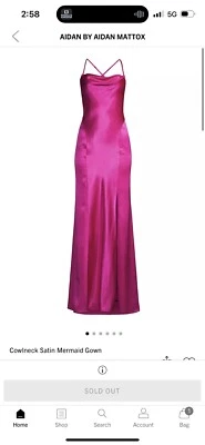 Satin Gown Size 2 - Image 1 of 4