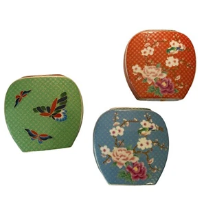 3 jarrones vintage de porcelana Cloisonne Takahashi San Francisco como nuevos - Imagen 1 de 8
