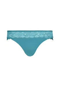 Huber Damen String Micro Lace Jenny Dark Teal Microfaser mit Spitze 36 38 40 NEU - Bild 1 von 2