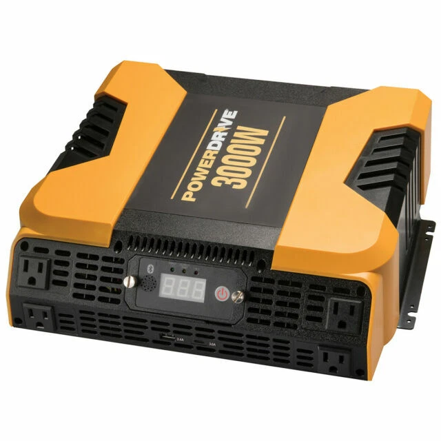 Powerdrive 3000W 4AC 2USB Power Inverter with Bluetooth