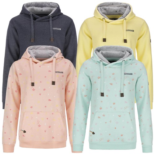 SACAI Felpa donna Leitfeuer felpa con cappuccio maglione tinta unita e con cappuccio stampa marittima