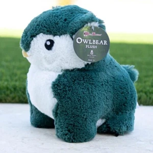 Peluche de oso búho de lujo - animal de peluche de criatura mítica - verde musgo - Imagen 1 de 3