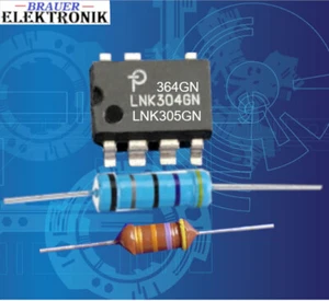 LNK304-305-306GN LNK354GN Leistungswiderstand:33,47,100R und Drossel:470-1000µH - Bild 1 von 4