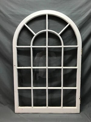 Antiguo De Colección Arco Superior 18 Lite Blanco 30x45 Armario Armario Puerta Ventana 888-25B Foto 1 de 4