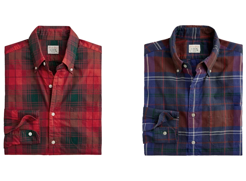 J.Crew Slim Fit Untucked Shirt Mens Secret Wash Long Sleeve Casual Button Down - Image 1 of 1