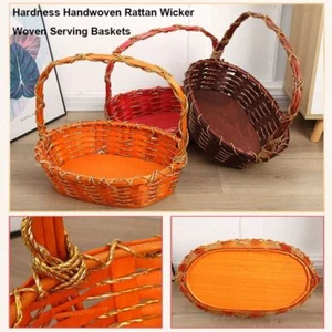 Härte Rattan geflecht Gewebte Servier körbe Mehrfarbige Rattan korb - Picture 1 of 20