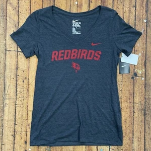 ILLINOIS STATE REDBIRDS ~ Medium Dark Gray Nike Athletic Cut T-Shirt ~ NWT - Picture 1 of 8