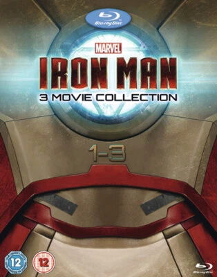 Iron Man 1-3 Blu-ray (2013) Robert Downey Jr., Favreau (DIR) cert 12 3 discs - Image 1 of 2