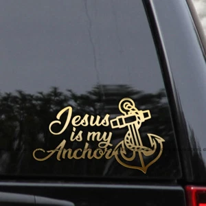 Jesus is My Anchor Christian Faith Vinyl Decal Sticker - Picture 1 of 2