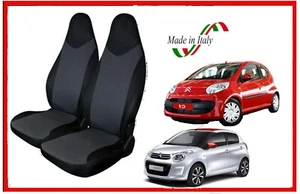 Coprisedili universale coppia grigio nero per auto adatto a citroen C1 Citroën - Bild 1 von 4
