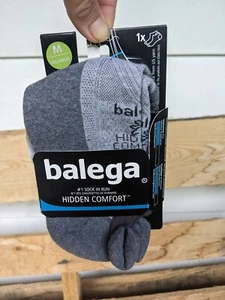 Balega, #1 Sock in Running, Woman's Size Med, Hidden Comfort, Carbon/Mid-Grey - Picture 1 of 9