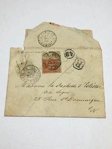 Lettre Du Duc de Chartres avec Enveloppe, Timbre et Cachet de Cire (9-46) - Imagen 1 de 6
