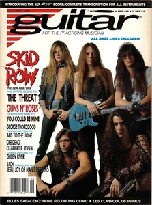 Guitar Magazine October 1991 Skid Row Guns N Roses Les Claypool Blues Saraceno - Bild 1 von 15
