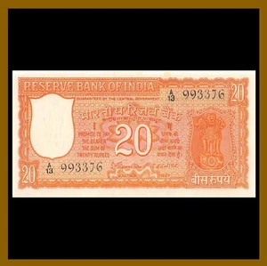 India 20 Rupees, 1970 P-61a Sig# 78 With Pinholes Foxing Unc - Picture 1 of 2