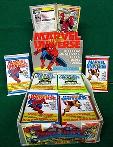 MARVEL UNIVERSE 2ND SERIES (2 SEALED PACKS)  IMPEL 1991 SPIDER-MAN-WOLVERINE - Picture 1 of 2