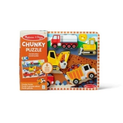 Melissa and Doug Construction Chunky Puzzle - 6 Pieces (NEW)  - Image 1 of 3