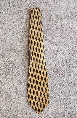 Corbata de seda marciana Marvin RARA - Looney Tunes Warner Bros. Studio Store Beige Foto 1 de 4