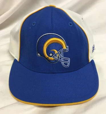 Gorra de fútbol americano Reebok vintage de los LA Rams NFL talla 7 3/8 *Ver descripción* Foto 1 de 4