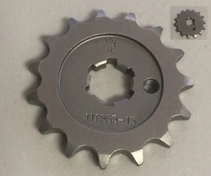 JT BRAND SUPER HARDENED 15 TOOTH 1980 CT110 FRONT SPROCKET (86C) - Picture 1 of 2