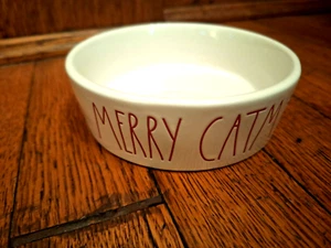 Rae Dunn Merry Catmas White Cat Tiernahrung Wassernapf von Magenta - Bild 1 von 7