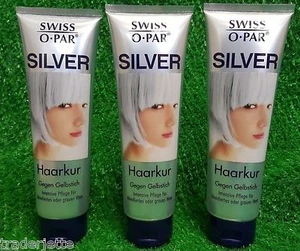 (26,44€/kg) 3x Swiss Par SILVER HAARKUR blondiertes graues Haar gegen Gelbstich - Bild 1 von 1