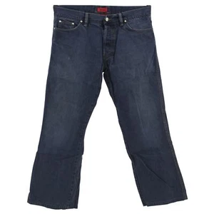 #5394 HUGO BOSS Herren Jeans Hose H 116 Denim ohne Stretch blue used blau 38/30 - Picture 1 of 2